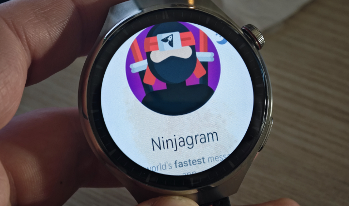 Ninjagram for Telegram also works on smartwatches